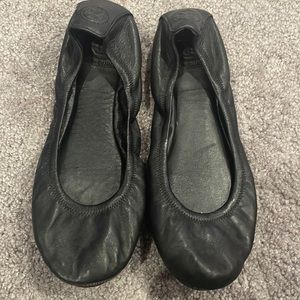 Tory Burch Minnie ballet flats in black leather
